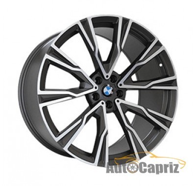 Диски Replica B987 Matte-Graphite-With-Matte-Polished_Forged R21 W9.5 PCD5x112 ET36 DIA66.6